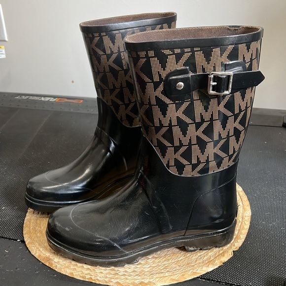 Michael Kors Rain Snow Winter Rubber Boots Size 10 - Picture 2 of 7